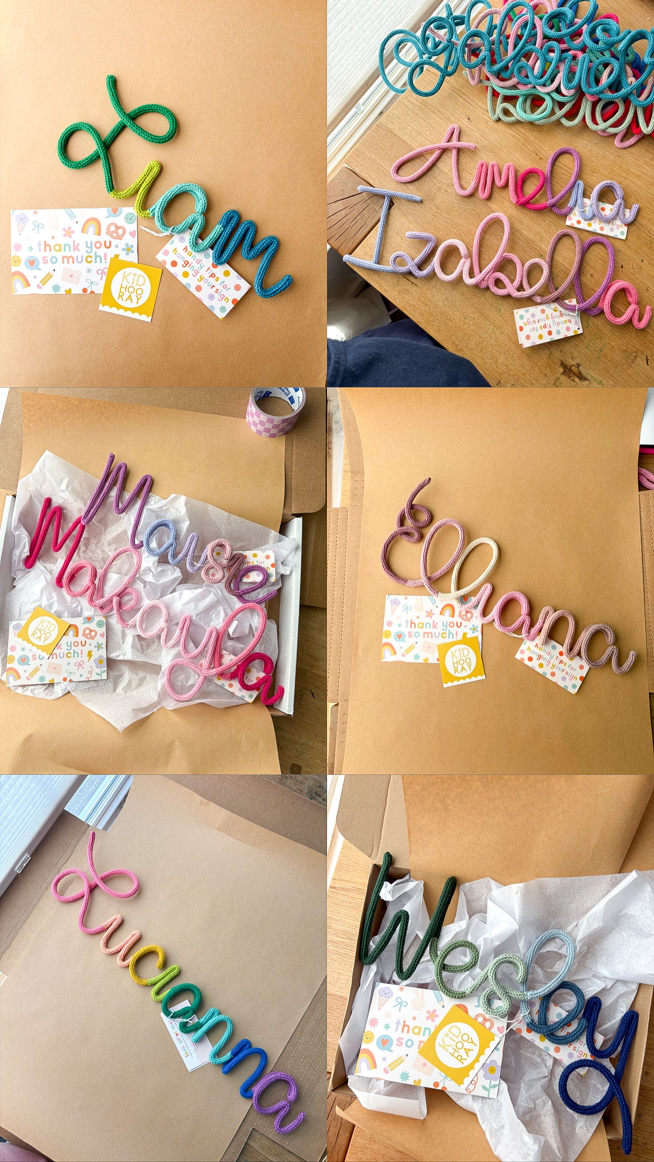 custom signs - multicolor