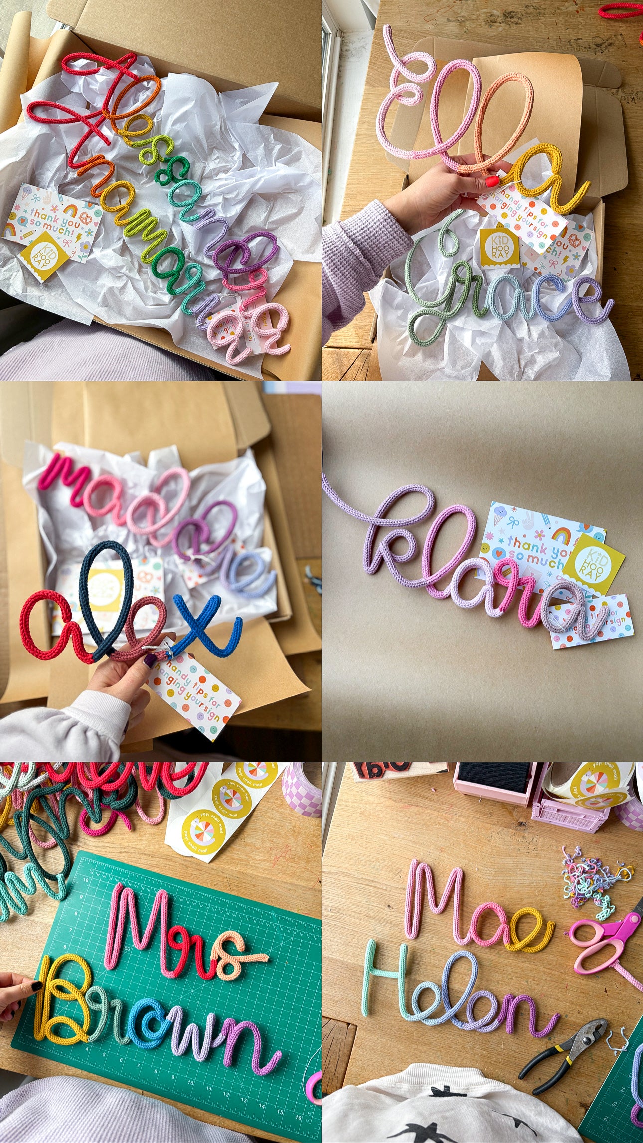 custom signs - multicolor